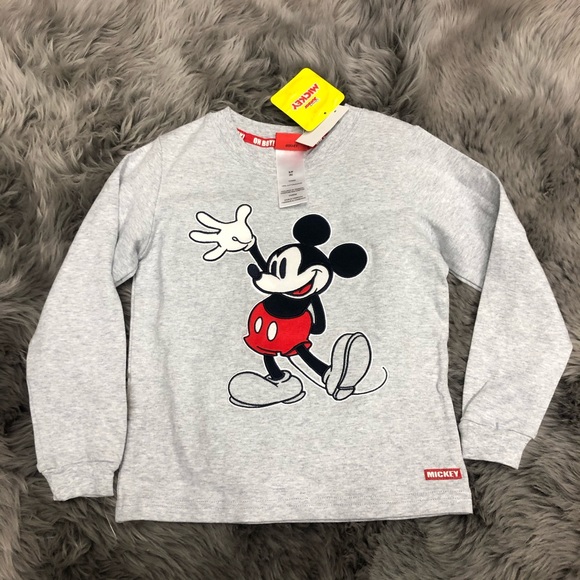 Disney | Boys’ Mickey Mouse Shirt | Grey | Size Small - Picture 1 of 2